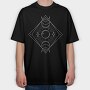 Phases Of The Moon Magical, Tricou Oversize Barbati (Unisex)
