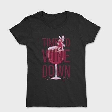 Fairy In Wine Glass Wine, Tricou Femei