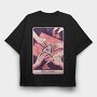 Mystical Tarot Card Hell Game 01, Tricou Oversize Barbati (Unisex)