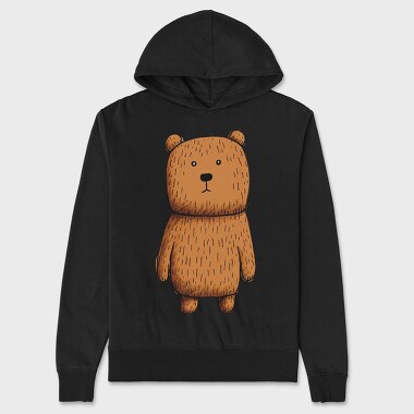 Bear Cute Standing, Hanorac Oversize Barbati (Unisex)