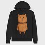 Bear Cute Standing, Hanorac Oversize Barbati (Unisex)