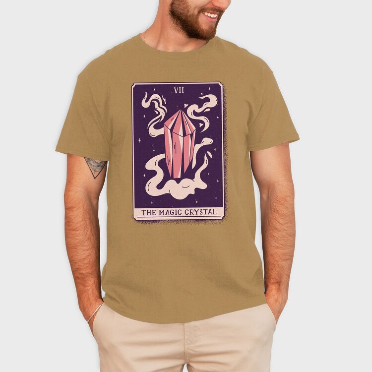 Mystical Tarot Magic Crystal Card 07, Tricou Barbati (Unisex)