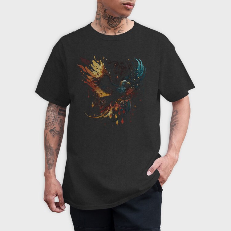 Phoenix In Fire And Water, Tricou Barbati (Unisex)