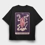 Mystical Tarot Magic Crystal Card 07, Tricou Oversize Barbati (Unisex)
