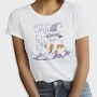 Cat Reading Magical Book, Tricou Femei