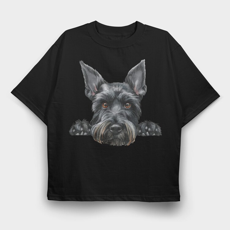 Giant Schnauzer Lover, Tricou Oversize Barbati (Unisex)