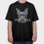 Giant Schnauzer Lover, Tricou Oversize Barbati (Unisex)