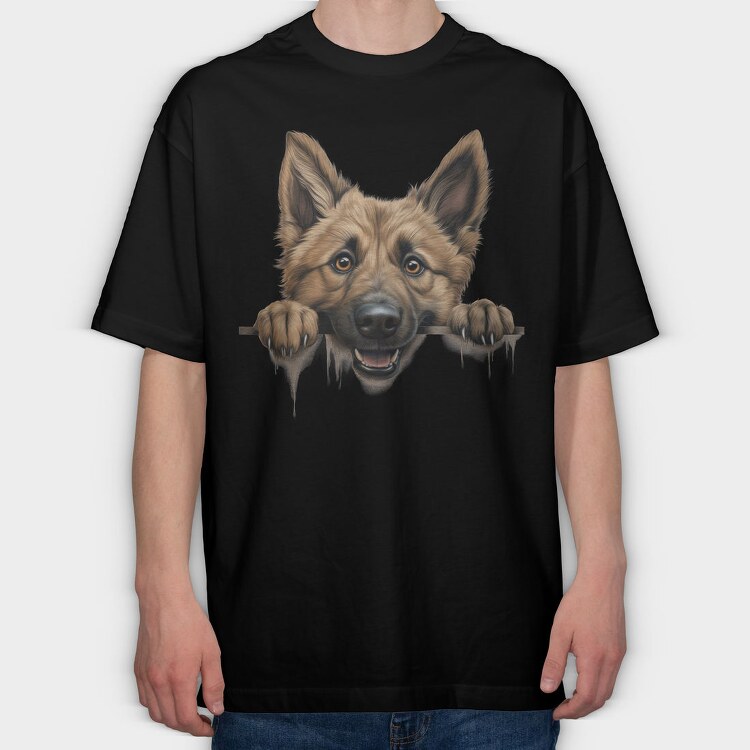 Belgian Shepherd Laekenois, Tricou Oversize Barbati (Unisex)