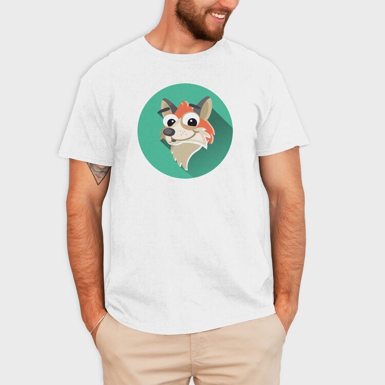 Fox Face Icon, Tricou Barbati (Unisex)
