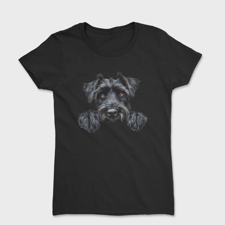 Giant Schnauzer Peek, Tricou Femei