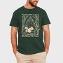 Squirrel Animal In Forest Lino Art, Tricou Barbati (Unisex)