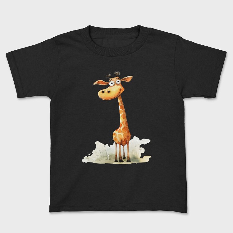 Giraffe Smiling Face, Tricou Copii
