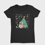 Christmas Tree New Year Character Present Pillow, Tricou Femei
