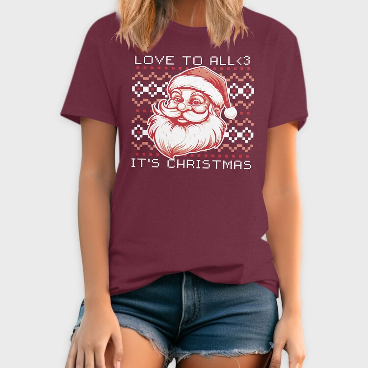 Santa Claus Throw Pillow, Tricou Barbati (Unisex)