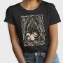 Squirrel Animal In Forest Lino Art, Tricou Femei