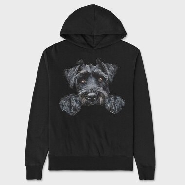 Giant Schnauzer Peek, Hanorac Oversize Barbati (Unisex)