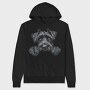 Giant Schnauzer Peek, Hanorac Oversize Barbati (Unisex)