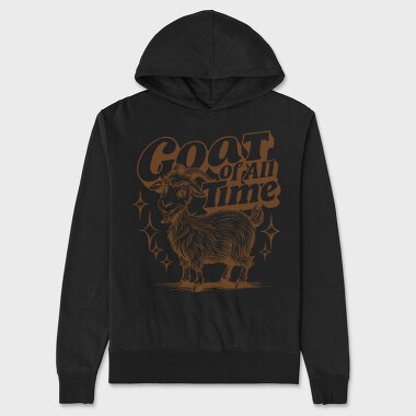 Goat Of All Time, Hanorac Oversize Barbati (Unisex)