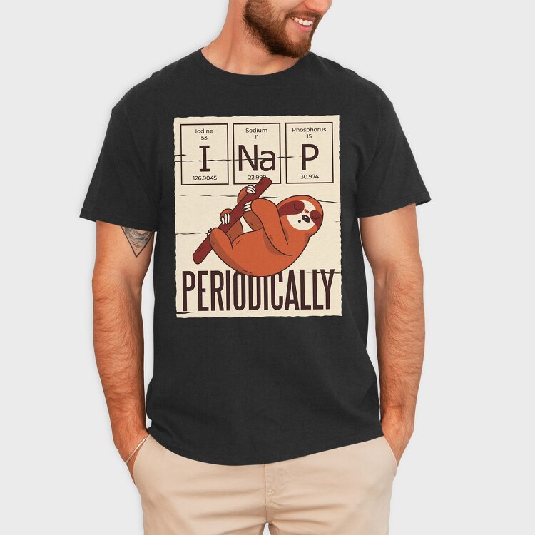 Nap Periodically Sloth, Tricou Barbati (Unisex)
