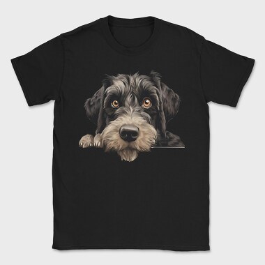 Giant Schnauzer Peeking, Tricou Barbati (Unisex)