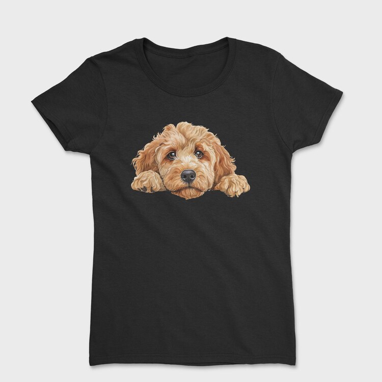 Golden Doodle Peep, Tricou Femei