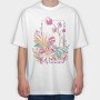 Fantasy Fairy Flowers Fairycore, Tricou Oversize Barbati (Unisex)