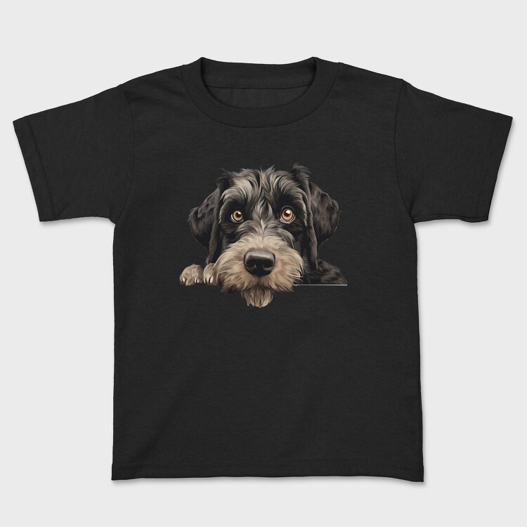 Giant Schnauzer Peeking, Tricou Copii