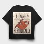 Nap Periodically Sloth, Tricou Oversize Barbati (Unisex)