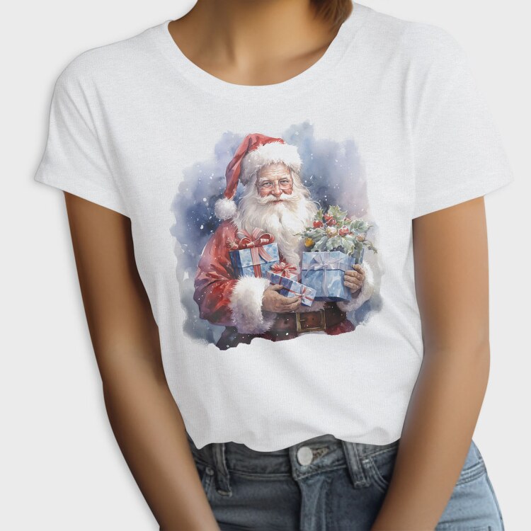 Santa Claus With Gifts, Tricou Femei