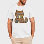 Cat Shaped Bookshelf, Tricou Barbati (Unisex)