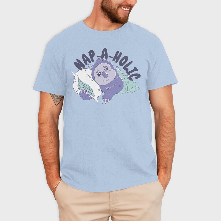 Napping Sloth, Tricou Barbati (Unisex)