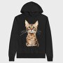 Bengal Cat Serengeti, Hanorac Oversize Barbati (Unisex)