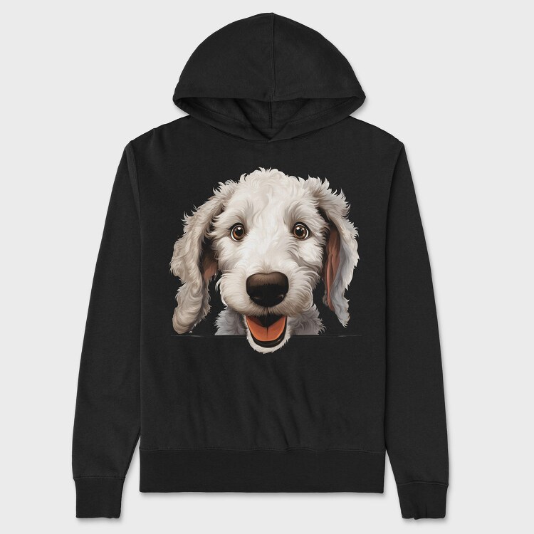 Bedlington Terrier, Hanorac Oversize Barbati (Unisex)