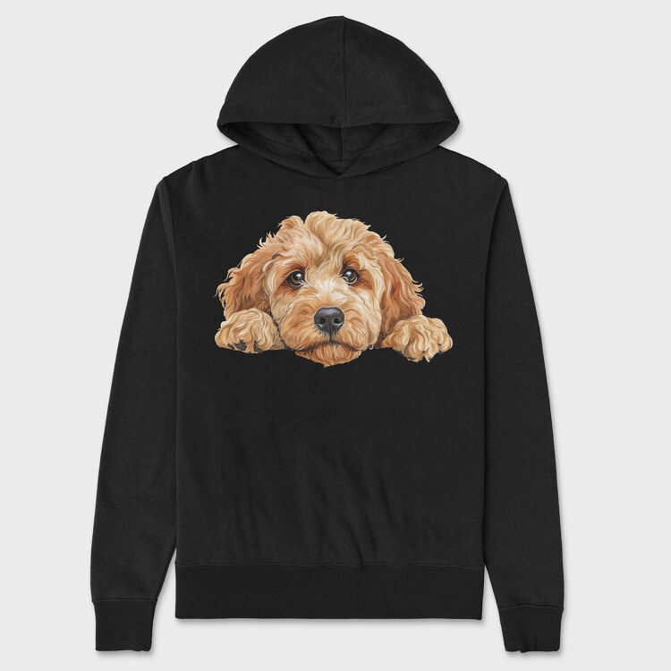 Golden Doodle Peep, Hanorac Oversize Barbati (Unisex)
