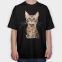 Bengal Cat Serengeti, Tricou Oversize Barbati (Unisex)