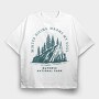 Olympic National Park Quote, Tricou Oversize Barbati (Unisex)