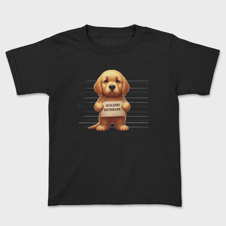 Golden Retriever Mugshot, Tricou Copii