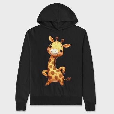 Giggle Giraffe Tails, Hanorac Oversize Barbati (Unisex)