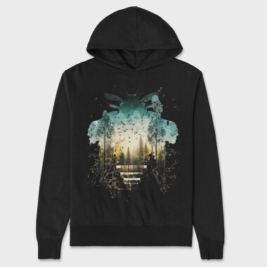 Bee Forest Symphony, Hanorac Oversize Barbati (Unisex)
