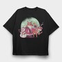 Fox Santa Christmas, Tricou Oversize Barbati (Unisex)