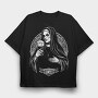 Dark Nun With Beer Evil, Tricou Oversize Barbati (Unisex)