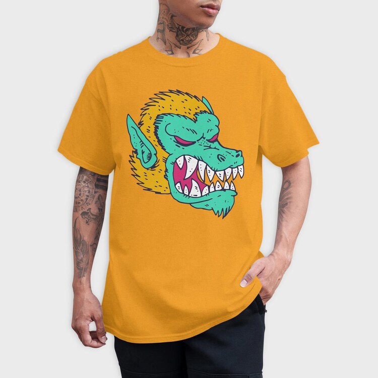 Monster Faces 2, Tricou Barbati (Unisex)