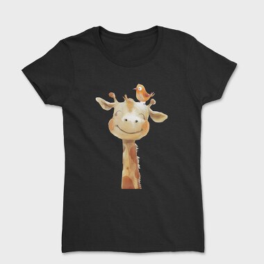 Giraffe Bird Stack, Tricou Femei