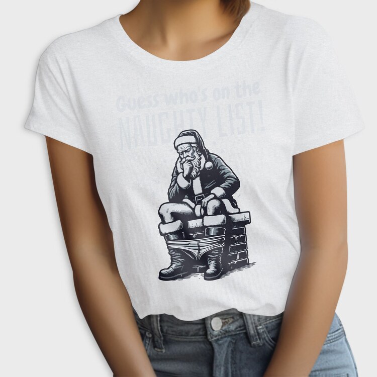 Santa Naughty List, Tricou Femei