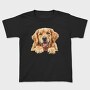 Golden Retriever Peeking, Tricou Copii