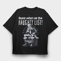 Santa Naughty List, Tricou Oversize Barbati (Unisex)