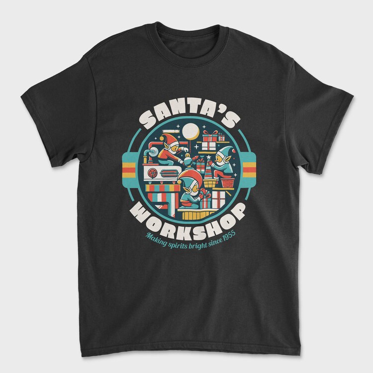 Santa S Workshop, Tricou Barbati (Unisex)