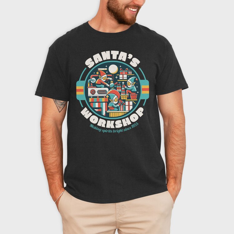 Santa S Workshop, Tricou Barbati (Unisex)