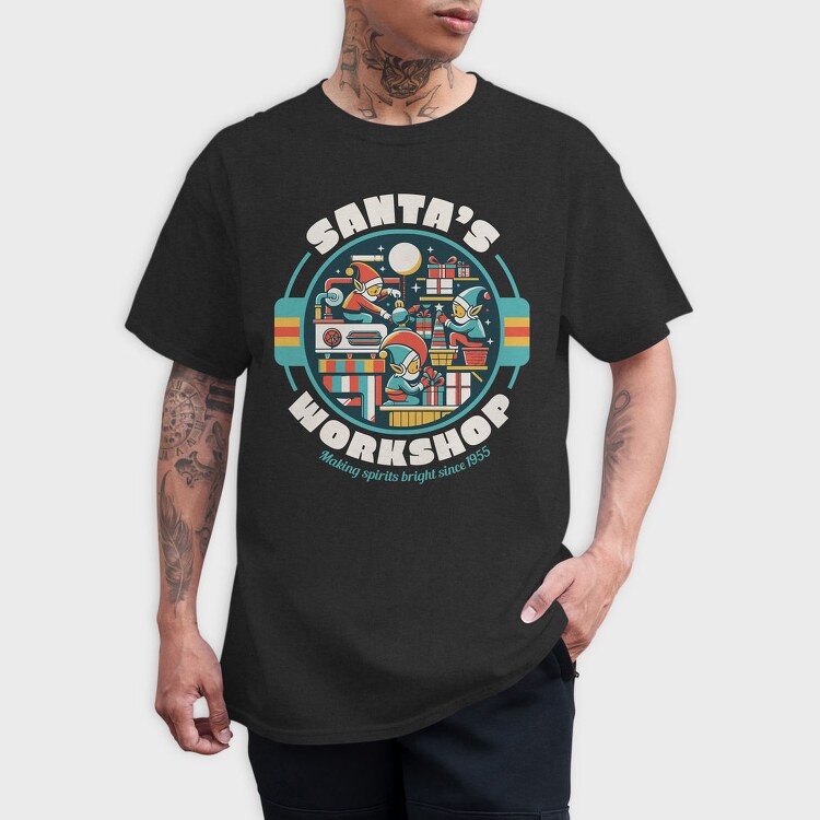 Santa S Workshop, Tricou Barbati (Unisex)