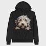 Bergamasco Peeking, Hanorac Oversize Barbati (Unisex)